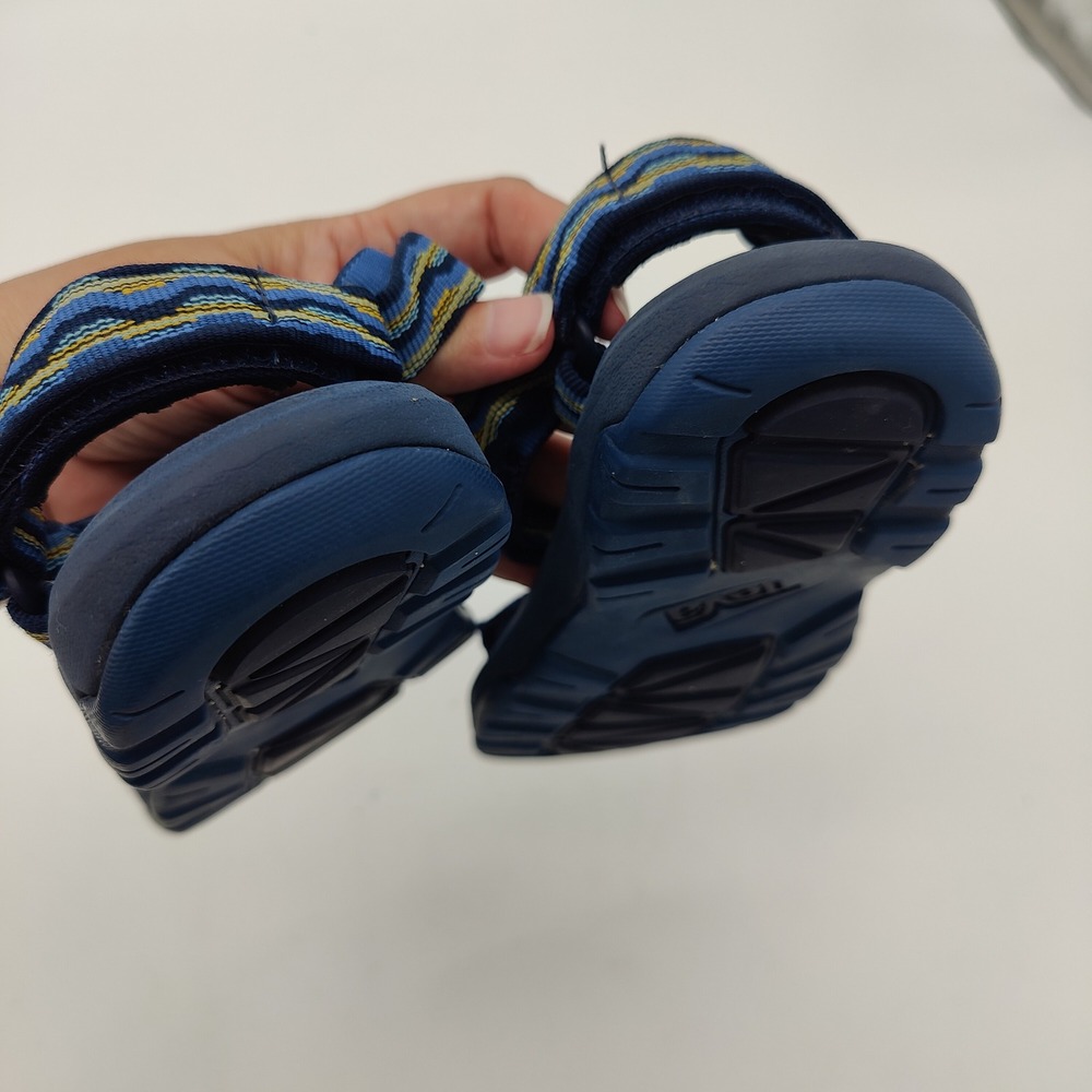 Teva Hurricane XLT2 Kid 1 Sandal Kishi Dark Blue Hook & Loop Straps Outdoor Gorp - Picture 3 of 11
